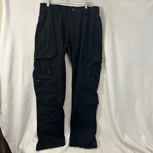 511 Tactical Pants 36X33  Black Water Resistant Cargo Flap pockets EDC Outdoor